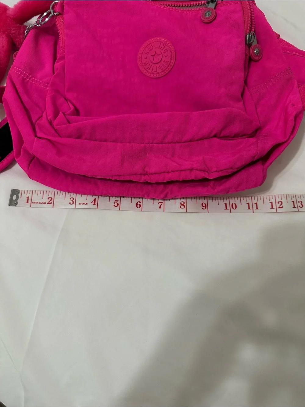 Kipling Pink Backpack with Monkey Keychain – New Without Tags